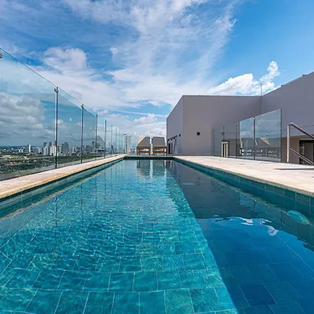 Stylish Duplex Loft - Panoramic Rooftop Pool Apartamento